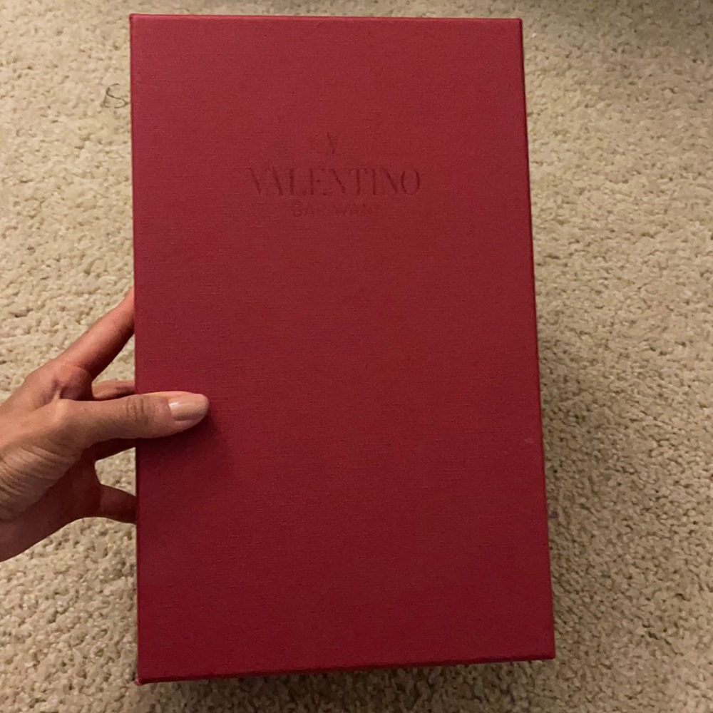 Empty Valentino Shoe Box